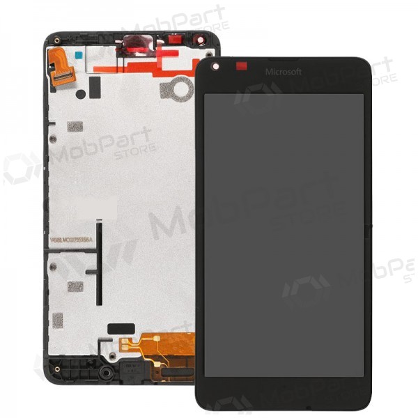 Microsoft (Nokia) Lumia 640 screen (with frame) (black) (used grade A, original)