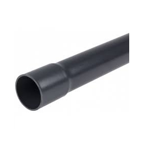 PVC pipe black 20mm with sleeve 3m (20)