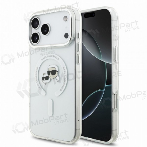Apple iPhone 18 Pro Max case - Karl Lagerfeld IML K&CH Heads Metal Frame MagSafe (transparent)