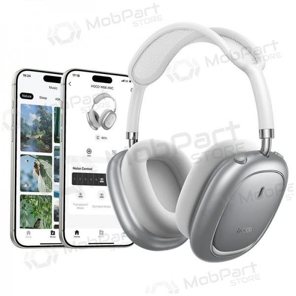 Wireless headphones with microphone Hoco W68 ANC Bluetooth black