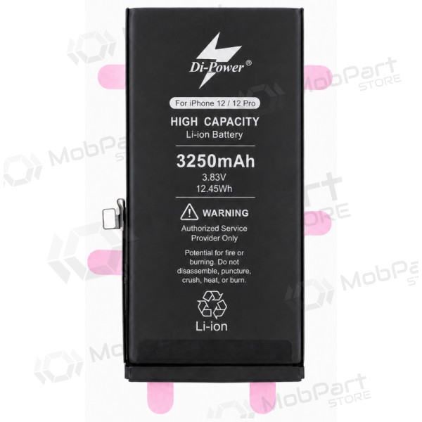 Akumuliatorius "Di-Power" (increased capacity) for iPhone 12/12 Pro 3250mAh