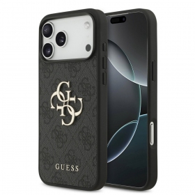 Apple iPhone 17 Pro Max case - Guess PU 4G Metal Logo (pink)