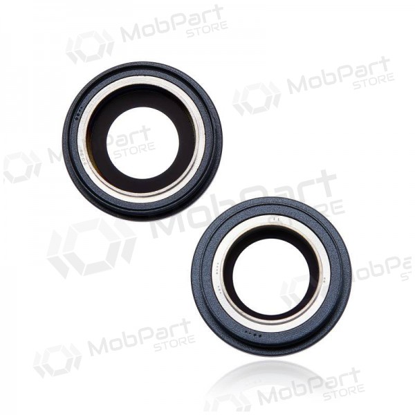 iPhone 14 / 14 Plus camera glass / lens (2pcs) (black) (with frame)