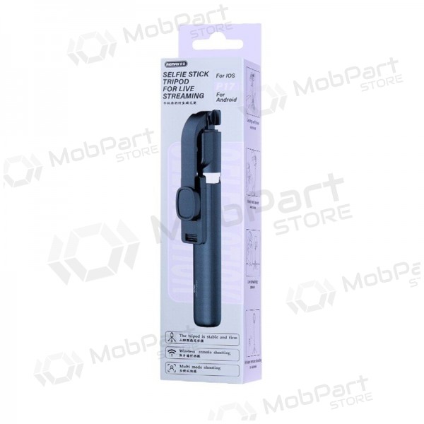 Selfie stick Remax P17 1.3m black