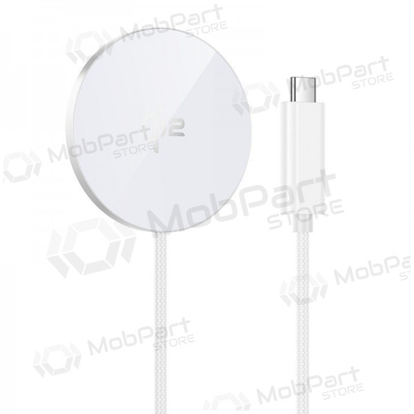 Wireless charger Hoco CW63 15 W Qi2 white