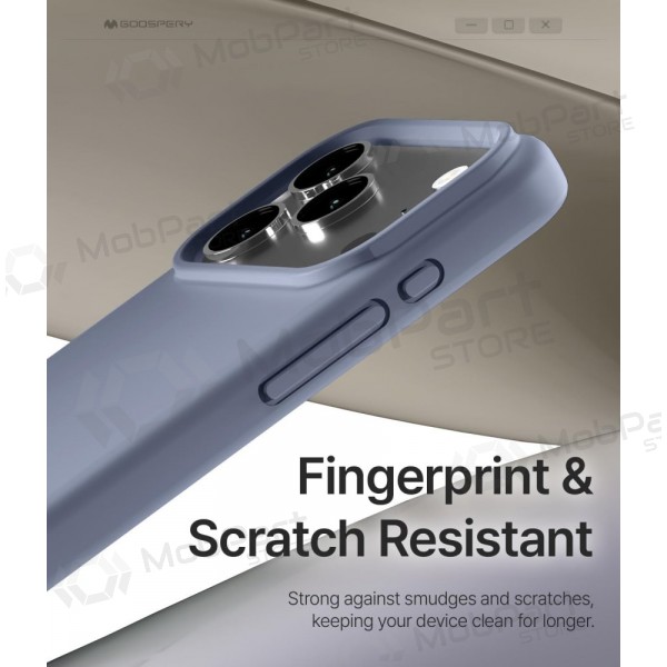 Case Mercury Pure Magsafe Silicon Case Apple iPhone 17 levandos grey