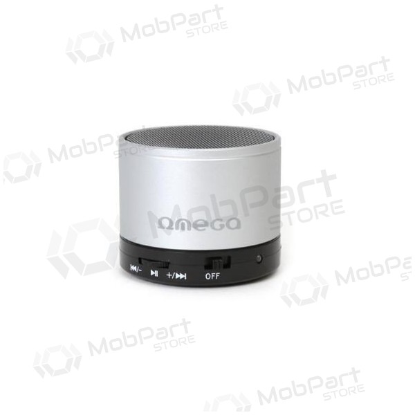 Bluetooth portable top speaker OMEGA OG47 (MicroSD, hands-free) (silver)