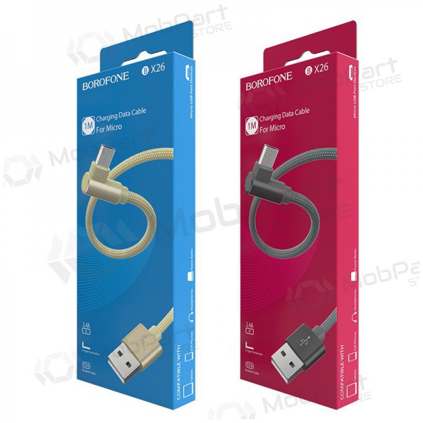 USB cable Borofone BX26 microUSB 1.0m (grey)