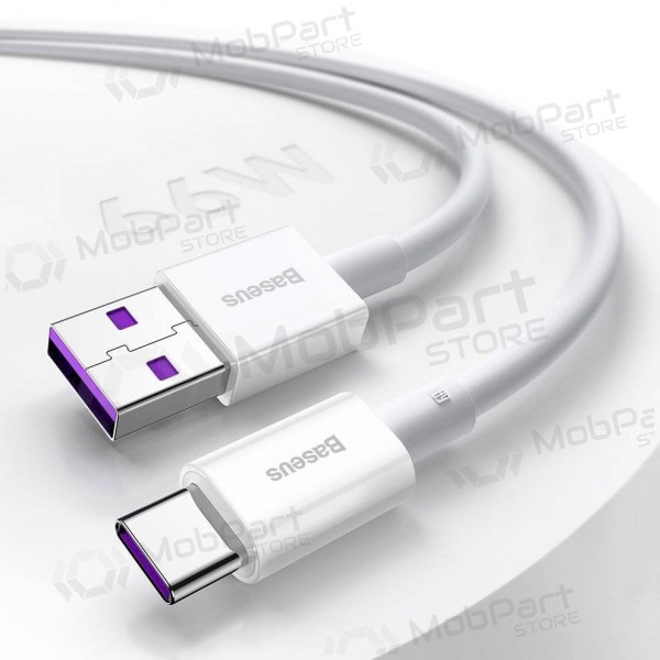 USB cable Baseus Superior iš USB į Type-C 66W 2.0m white CATYS-A02