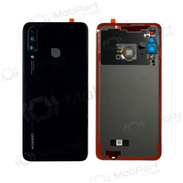 Huawei P30 Lite / P30 Lite New Edition 2020 48MP back / rear cover black (Midnight Black) (used grade A, original)