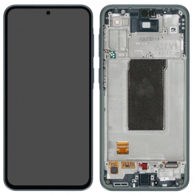 Samsung Galaxy A37 5G display (gray-green) (with frame) (original)