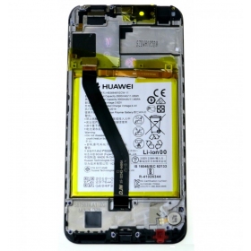 Huawei Y6 2018 / Y6 Prime 2018 screen (black) (with frame and battery) (service pack) (original)