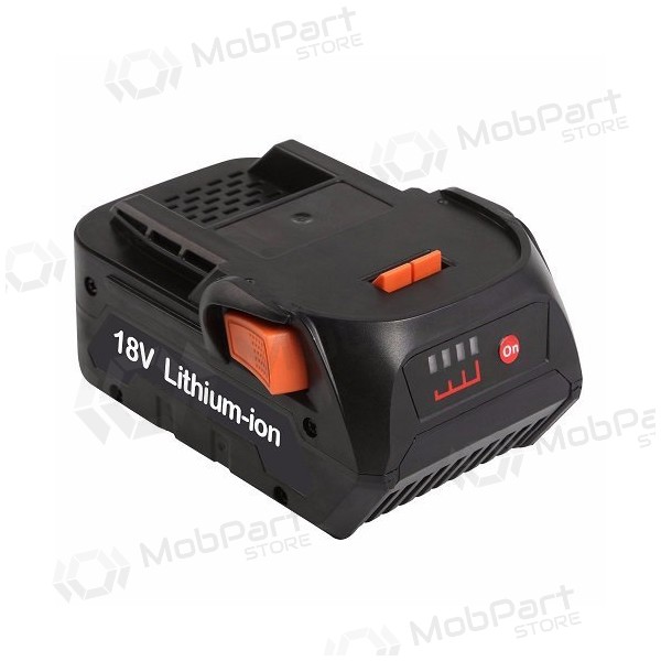 Battery for AEG / RIDGID R840083 18V tools 4Ah Li-ion with charge indicator (replacement)