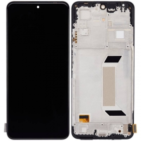 Xiaomi Redmi Note 12 5G, Poco X5 5G screen (black) (with frame) (original)