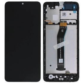 Xiaomi Redmi A3 screen (black) (with frame) (original)