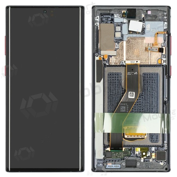 Ekranas Samsung N975 Note 10 Plus/N976 Note 10 Plus 5G su lietimui jautriu stikliuku and rėmeliu Black OLED (real size) Ekranas Samsung N975 Note 10 Plus/N976 Note 10 Plus 5G su lietimui jautriu stikliuku and rėmeliu Black OLED (real size)