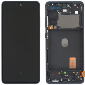Ekranas Samsung G780/G781 S20 FE su lietimui jautriu stikliuku and rėmeliu Cloud Navy Oled (real size)