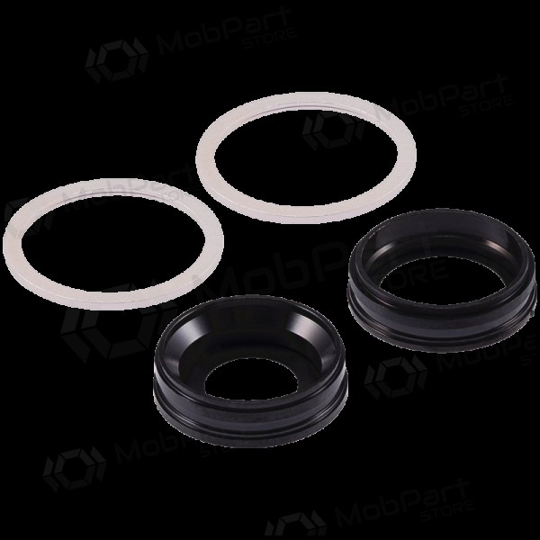 Apple iPhone 11 camera glass / lens (2pcs) (silver) (with frame)