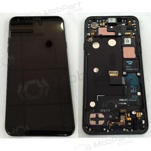 LG Q7 / Q7+ LMQ610 / Q610MA / Q610TA screen (violet) (with frame) (service pack) (original)