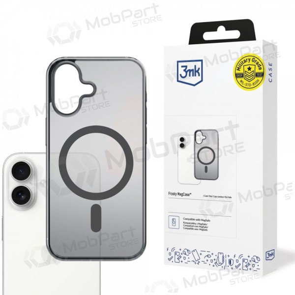 Apple iPhone 17 case - 3mk Frosty MagCase (black)