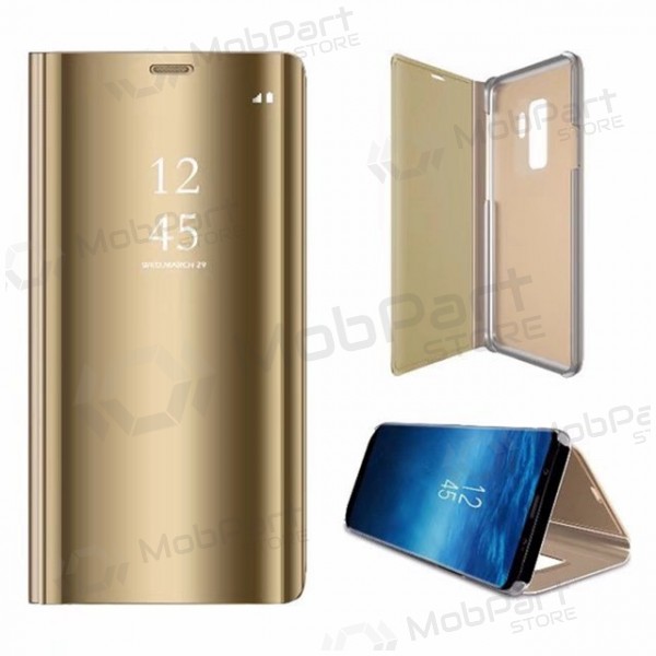 Apple iPhone XS Max case - Clear View Stand Cover (gold)