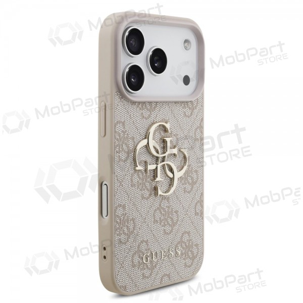 Apple iPhone 17 Pro case -Guess PU 4G Metal Logo- (pink)
