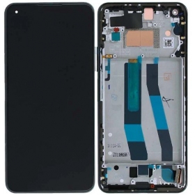 Xiaomi Mi 11 Lite, Mi 11 Lite 5G NE screen (black) (with frame) (Premium)