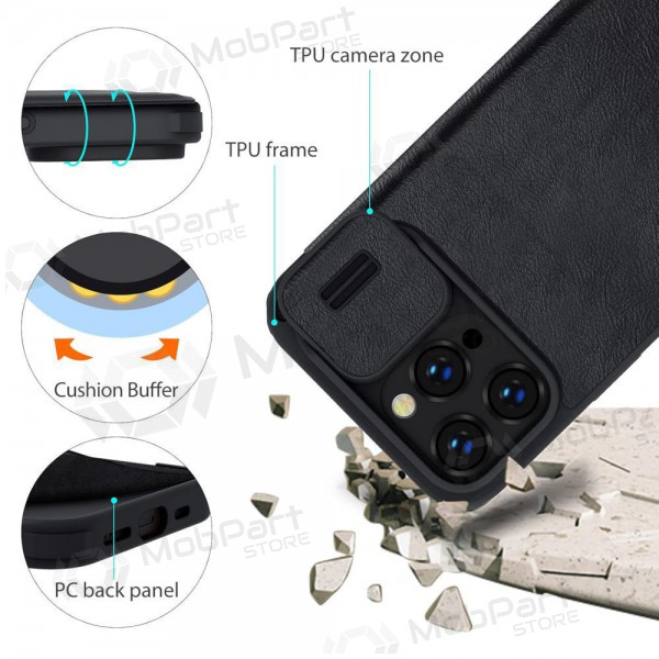 Apple iPhone 14 Pro Max case „Nillkin Leather“ (black) Apple iPhone 14 Pro Max case „Nillkin Leather“ (black)