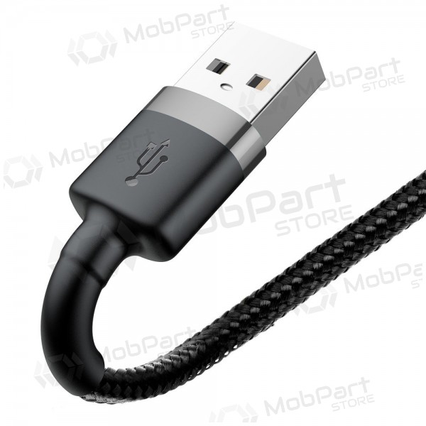 USB cable Baseus Cafule USB-A to Lightning 2.4A 1.0m grey-black CALKLF-BG1