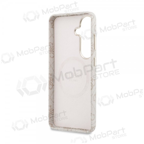 Samsung Galaxy S26 case - Guess PU 4G Script Metal Logo Magnetic (pink)
