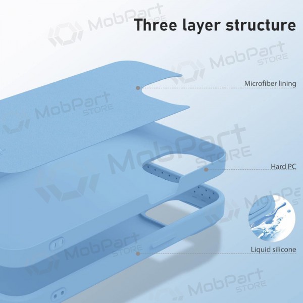 Apple iPhone 15 Pro Max case „Nillkin Silicone“ (light blue) Apple iPhone 15 Pro Max case „Nillkin Silicone“ (light blue)