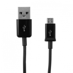 USB cable microUSB (black) 1.0m