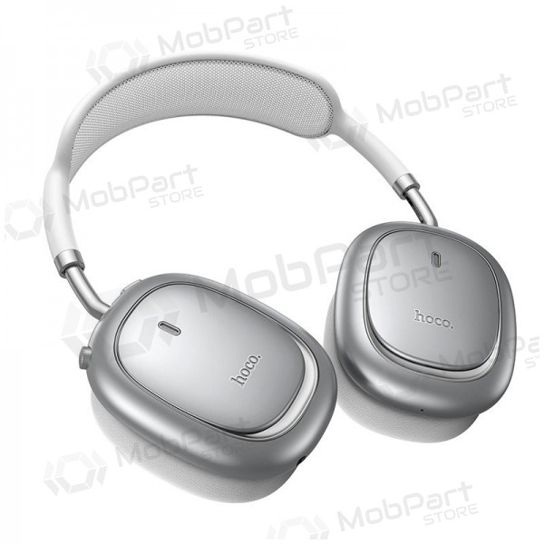 Wireless headphones with microphone Hoco W68 ANC Bluetooth silver