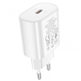 Hoco N22 25 W USB-C white phone charger