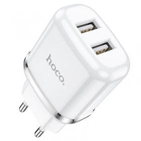 Hoco N4 Dual USB Charger 2.4A - White