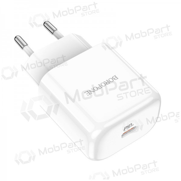 Charger Borofone BN3 Type-C QC 3.0, PD 2.0 20W (white)