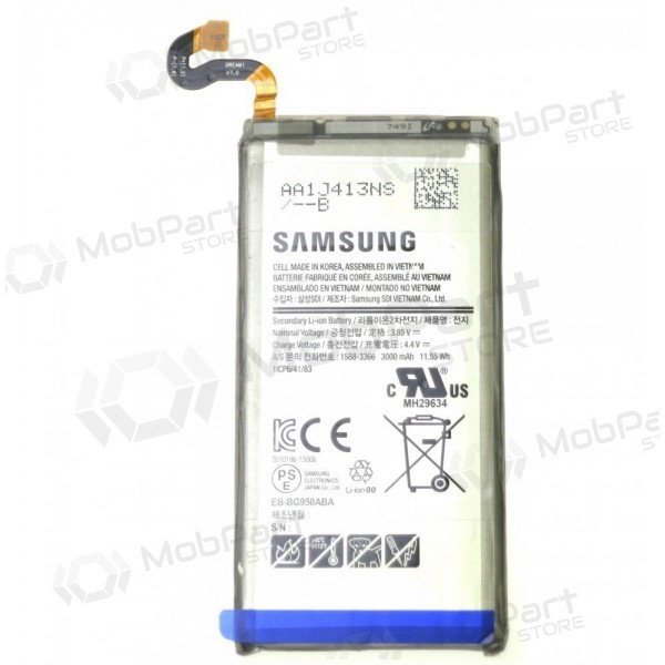 Samsung G950F Galaxy S8 battery / accumulator (3000mAh) (service pack) (original) Samsung G950F Galaxy S8 battery / accumulator (3000mAh) (service pack) (original)