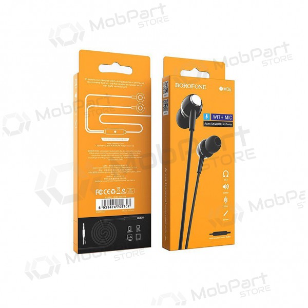 Earphone Borofone BM36 3,5mm (black) Earphone Borofone BM36 3,5mm (black)