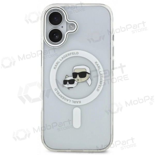 Apple iPhone 17 case - Karl Lagerfeld IML K&CH Heads Metal Frame MagSafe (clear)