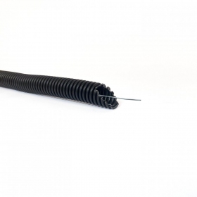 Corrugated conduit black D20 with wire Glob-El GL201UVW (halogen-free, UV resistant, 750N/5 cm, 50 m)