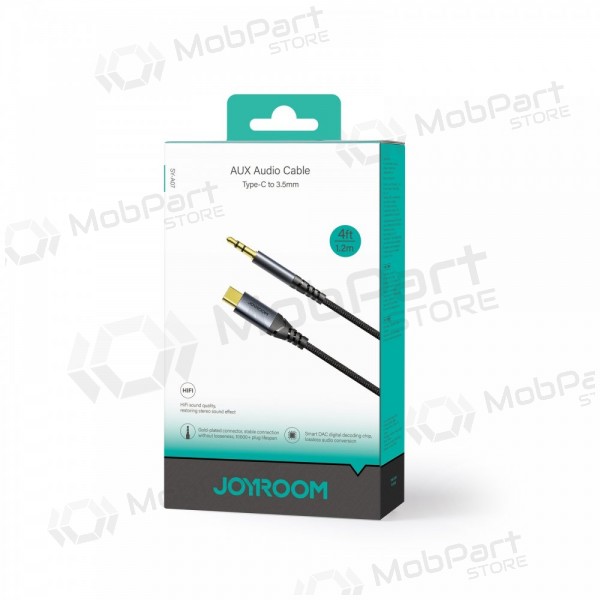 Audio cable Joyroom SY-A07 USB-C to 3,5mm 1.2m black