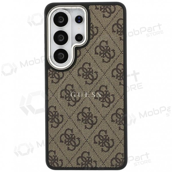 Samsung Galaxy S26 Ultra case - Guess PU Leather 4G Gold Frame Magnetic (brown)