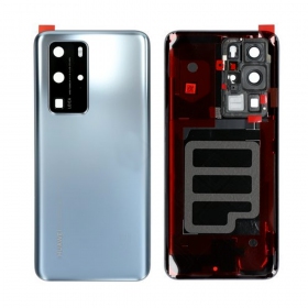 Huawei P40 Pro back / rear cover silver (Silver Frost) (used grade C, original)