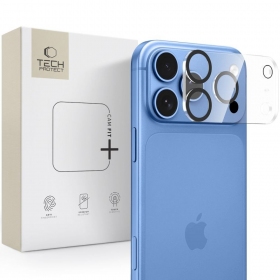 Apple iPhone 18 Pro camera protective tempered glass -Tech-Protect Cam Fit+ (clear)