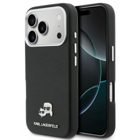 Apple iPhone 17 Pro case - Karl Lagerfeld PU Karl and Choupette Heads Pins MagSafe