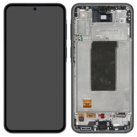 Samsung Galaxy A37 5G display (dark gray) (with frame) (original)