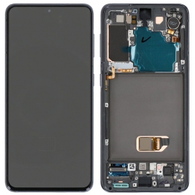 Samsung Galaxy S21 5G screen (grey) (with frame) (original)