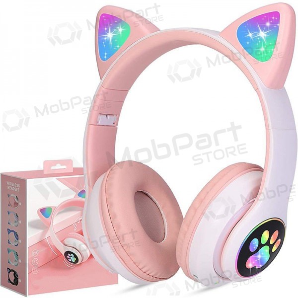 Wireless headphones Cat Glow on-ear with microphone USB-C + 3.5 mm