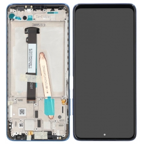 Xiaomi Poco X3 Pro screen (blue) (with frame) (service pack) (original)