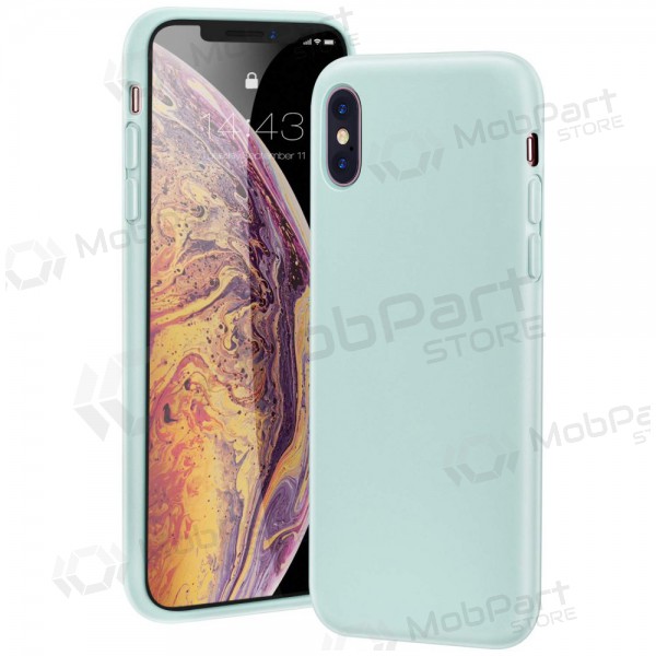 Apple iPhone 12 mini case - Liquid Silicone - 1.5mm (mint)